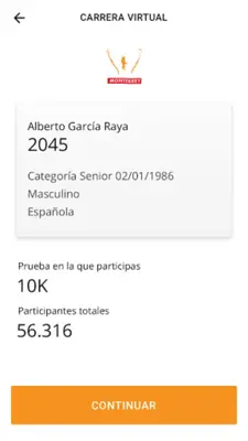 Maratón Monterrey android App screenshot 2